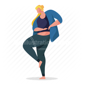 wellness, yoga, strech, woman